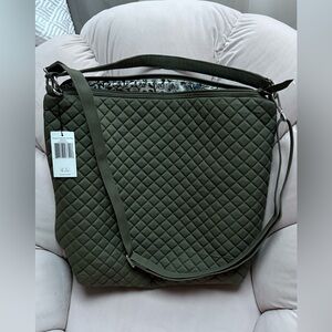 Vera Bradley khaki bucket tote. Brand new never worn with tags. No blemishes